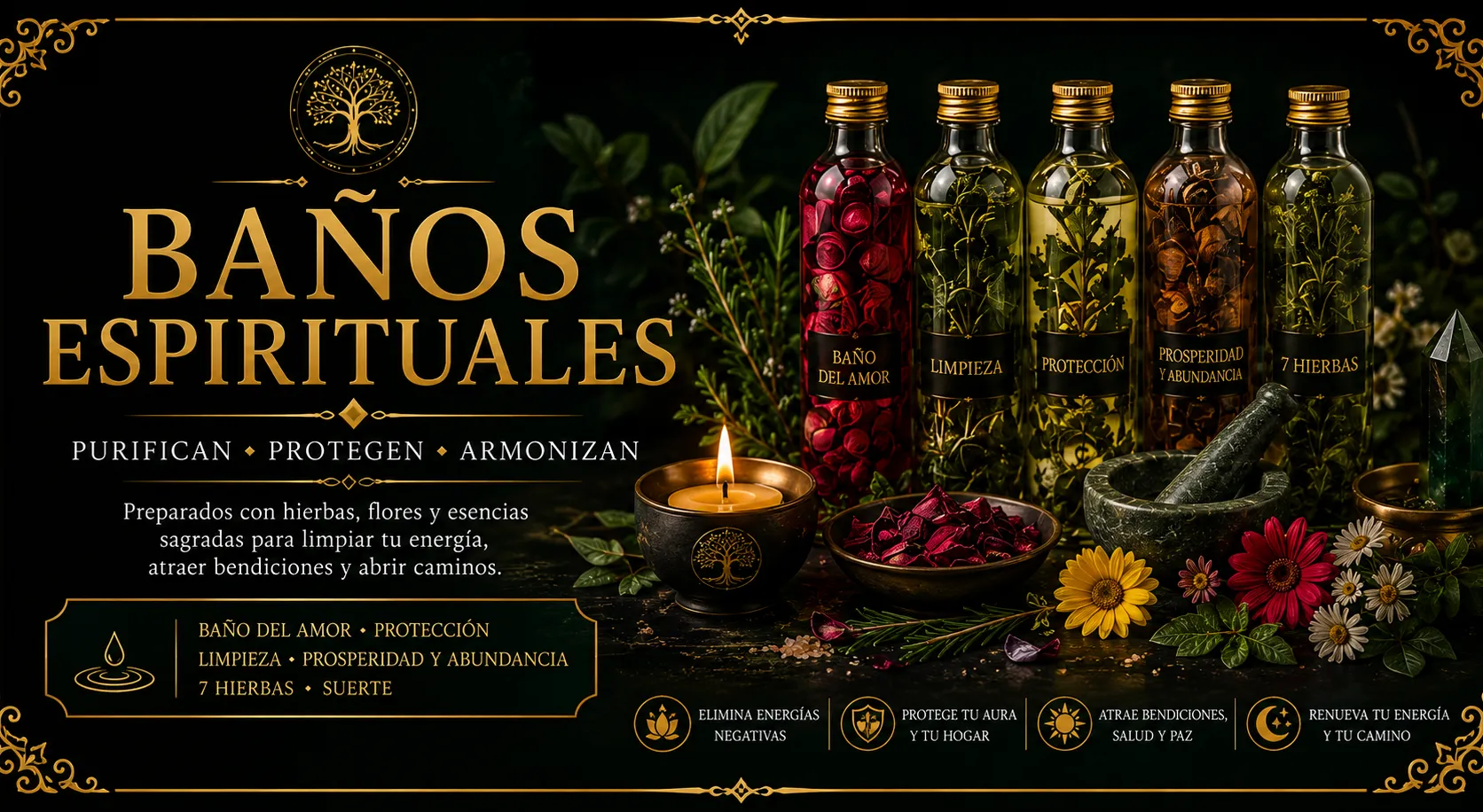 Baños espirituales — Origen Ancestral