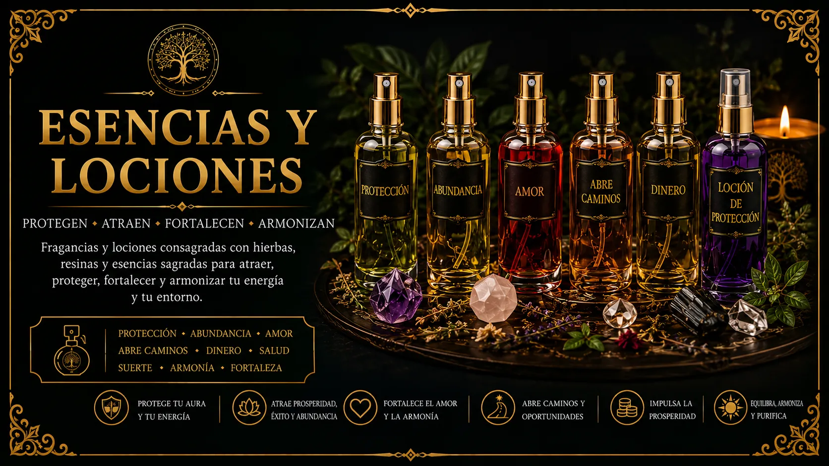 Esencias y lociones — Origen Ancestral