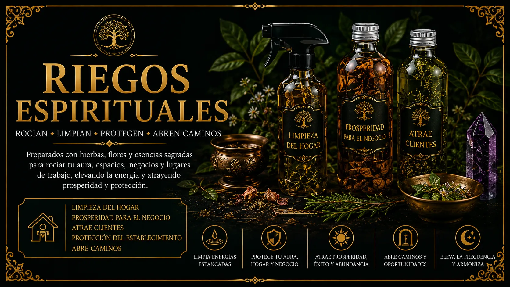 Riegos espirituales — Origen Ancestral