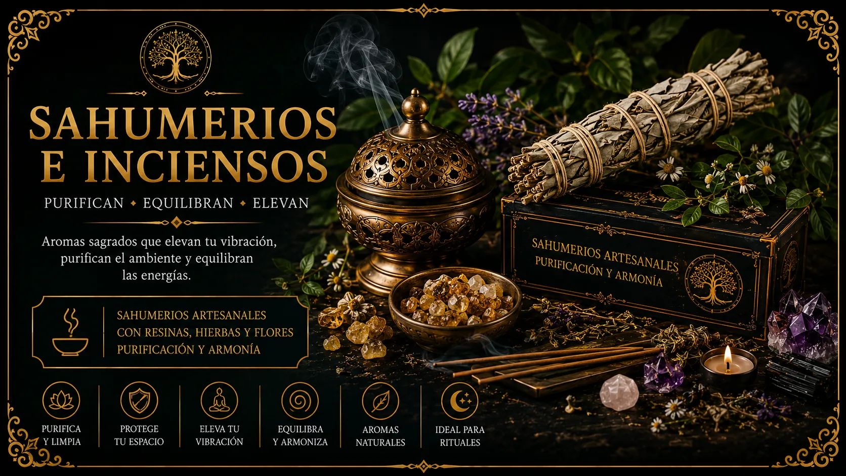 Sahumerios e inciensos — Origen Ancestral