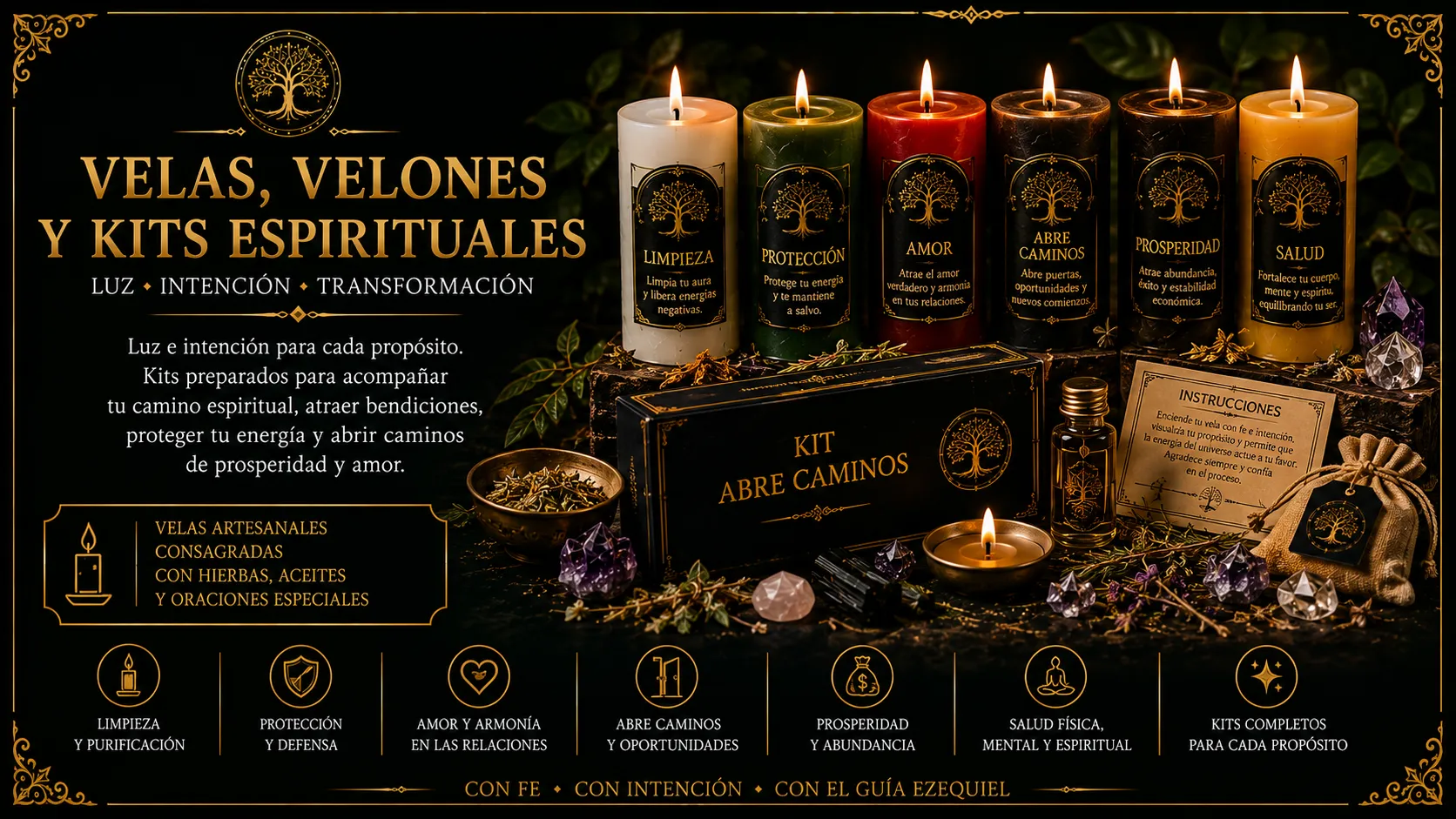 Velas, velones y kits espirituales — Origen Ancestral