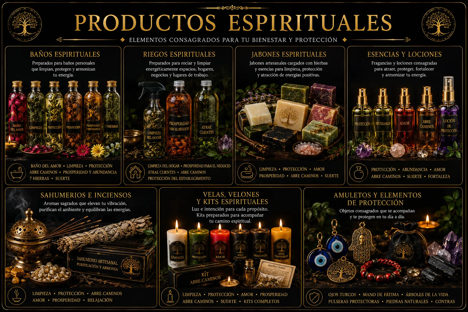 Productos espirituales de Origen Ancestral